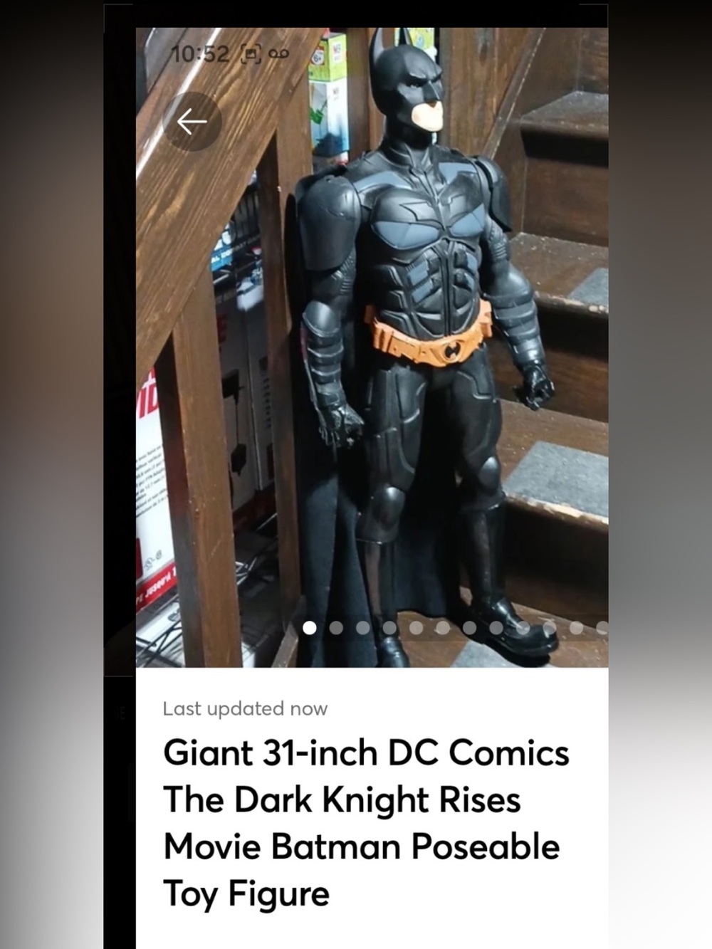 31 inch DC Comics Batman Costume Figure - Black with Orange Belt